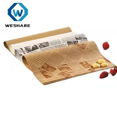 পার্চমেন্ট কাগজ বেকিং জন্য রেখাযুক্ত বেকিং শীট